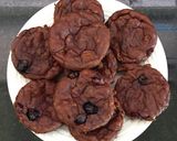 รูปขั้นตอนการทำที่ 6 ของ Muffins peanut butter banana blueberries ส่วนผสม 4อย่าง #ไม่ใส่แป้ง #ไม่ใส่น้ำตาล