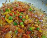A picture of step 2 of Paneer rang beranga.