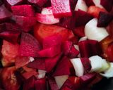 A picture of step 1 of Beetroot & Tomato Soup.