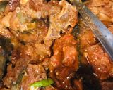 A picture of step 2 of Gobi Gosht.