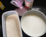 A picture of step 1 of Syrian Rice Pudding.