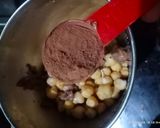 A picture of step 2 of Chocolate hummus.