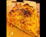 Une image de l'étape 2 de Tarte au saumon fumé fromage et légumes.