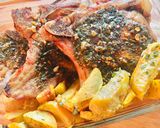 Foto del paso 6 de la receta: COSTILLAS DE CERDO CON CHIMICHURRI CAMPESTRE Y BATATAS FRITAS 🤩👏🤗