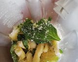 A picture of step 1 of Spaghetti with Genovese Pesto 🌿😋.