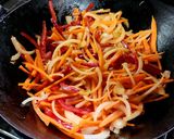 Foto del paso 3 de la receta: Lo Mein de Cerdo al Jengibre 🍜 (o Wok oriental de fideos, vegetales y cerdo 🍜)
