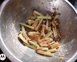 A picture of step 2 of Brinjal french fries.