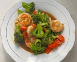 Foto langkah ke 4 dari resep Tumis Brokoli Udang (tanpa penyedap/MSG).