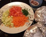 Foto del paso 1 de la receta: Patata asada, rellena de verduras