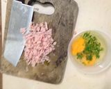 รูปขั้นตอนการทำที่ 1 ของ ไข่เจียวแหนม (บ้านๆ)