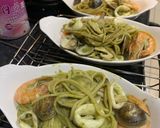 青醬海鮮義大利麵的食譜步驟4照片