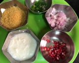 A picture of step 1 of Bakar vadi instant chaat.