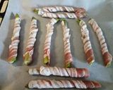 A picture of step 1 of Asparagus twists.