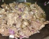 A picture of step 2 of White mutton 😋😋.