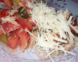 Foto del paso 5 de la receta: Ensalada de tomate y pepinillo (Falso carpaccio)