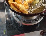A picture of step 3 of Cabbage leaves bhajji.