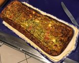 Une image de l'étape 11 de Flan aux tomates, courgette et feta.