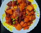 বীট গাজরের সব্জী (Beet Gajarer sabji recipe in bengali) রেসিপি ধাপ - 3 ছবি