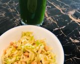 A picture of step 1 of Green apple, groundnuts salad.