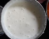 A picture of step 1 of Aam papad pudding.