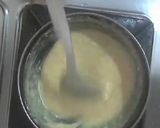 A picture of step 7 of Ghevar with rabri.