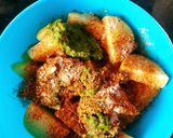 A picture of step 2 of Hariyali Kachalu.