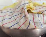 A picture of step 5 of Zarda Chawal 🧡❤️💛.