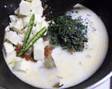 A picture of step 5 of Methi Paneer.