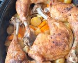 Une image de l'étape 2 de Poulet au paprika fumé et légumes rôtis.