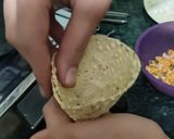 A picture of step 6 of Papad Roll 😋😋.