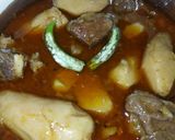 A picture of step 9 of Arbi gosht.