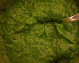 A picture of step 2 of Spinach cheese dosa with peanut chutney.
