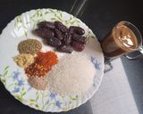 A picture of step 1 of Imlee aur khajoor ki chutney.