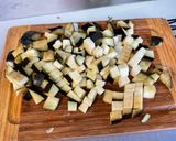 Une image de l'étape 7 de Riz aux chorizos, aubergine et poivron.