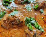 A picture of step 7 of Kathal ka kofta.