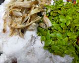 Foto langkah ke 3 dari resep Buntil Daun Pepaya Tidak Pahit Fibercreme.