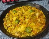 A picture of step 16 of Paella Mixta (Señoret).