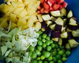 मटर मिक्स सब्जी (matar mix sabzi recipe in Hindi) रेसिपी चरण 1 फोटो