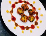 A picture of step 3 of Spinach corn fritters.