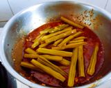 A picture of step 4 of Dhaba style healthy tasty masaledar drumstick sabji.