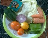 A picture of step 2 of Carrot rice wit sauce.