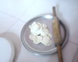 A picture of step 1 of Mathri.