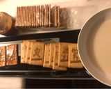 Foto del paso 1 de la receta: Pastel de galletas y dulce de leche, sin horno, que puede crecer según los comensales