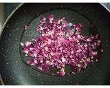 A picture of step 1 of Rose Burfi (without sugar).
