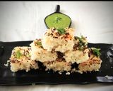 A picture of step 8 of Rava Dhokla.
