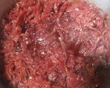 A picture of step 2 of Beer Brats and Cabbage.
