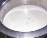 A picture of step 1 of Bread kheer.