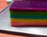 Foto langkah ke 5 dari resep Kue lapis Rainbow / Kue Pepe.
