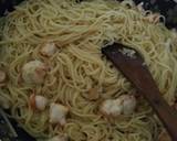 Spageti aglio olio udang langkah memasak 3 foto