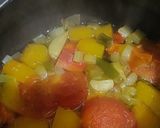 A picture of step 3 of Pumpkin and Carrot Soup.